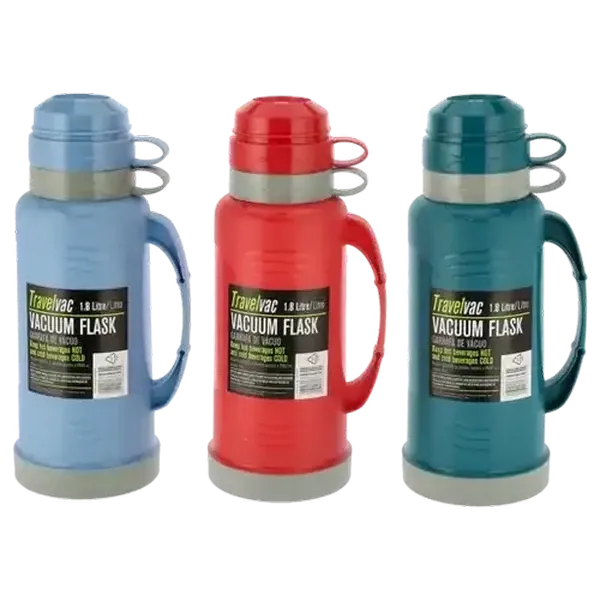 TravelVac Verano Vacuum Flask with Glass Liner 1.8L (Colour May Vary)