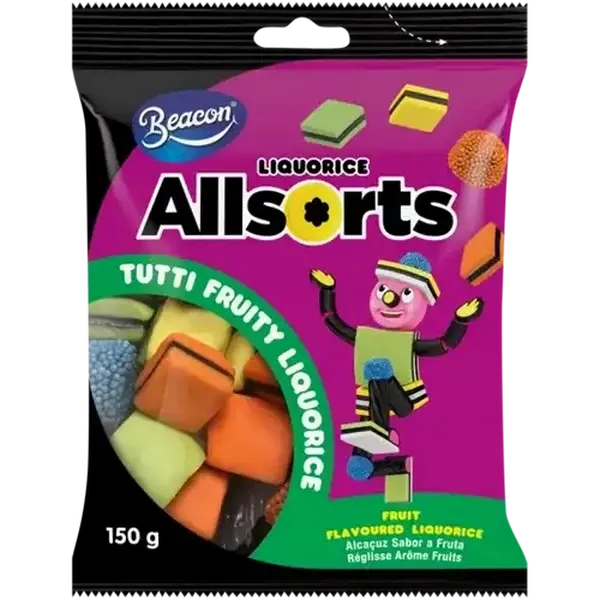 Allsorts Tutti Frutti Flavoured Liquorice 150g