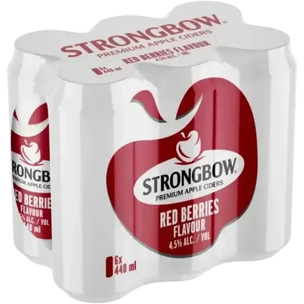 Strongbow Red Berries Flavour Premium Apple Cider Cans 6 x 440ml