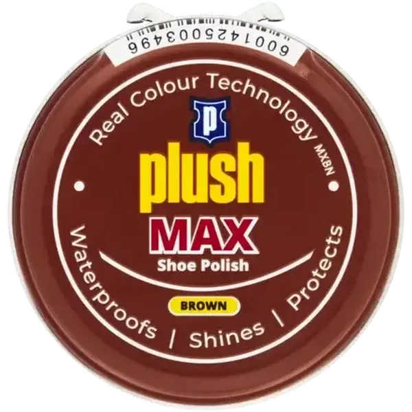 Plush Max Brown Shoe Polish 50ml
