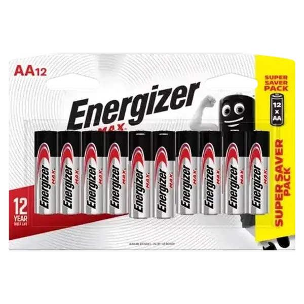Energizer MAX AA Alkaline Batteries 12-Pack