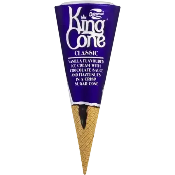 Dairymaid King Cone Classic Ice Cream 125ml