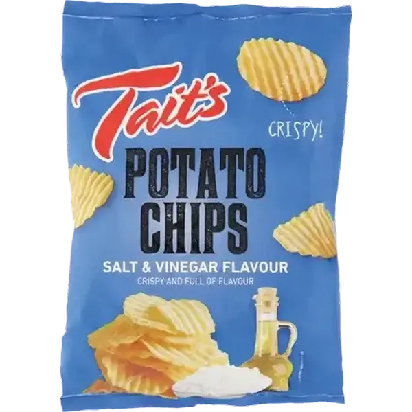 Tait's Salt & Vinegar Chips 125g