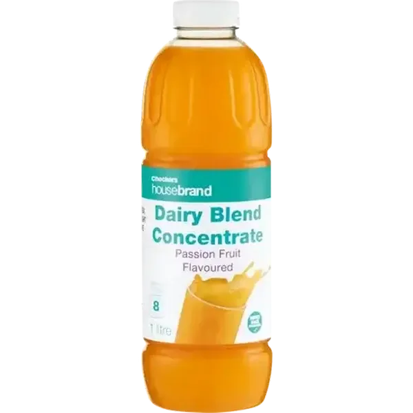 Checkers Housebrand Passion Fruit Concentrate Dairy Blend 1L