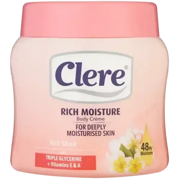 Clere Rich Musk Body Cream 500ml
