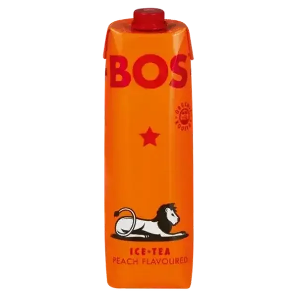 BOS Peach Flavoured Ice Tea Carton 1L