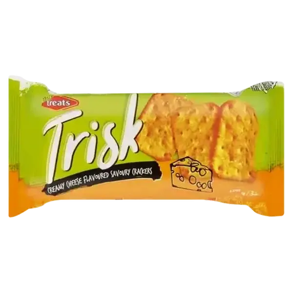 Tasty Treats Trisk Creamy Cheese Flavoured Savoury Crackers 100g