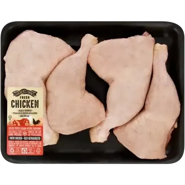 Farmer's Choice Fresh Chicken Leg Quarters 4 Piece Per Kg