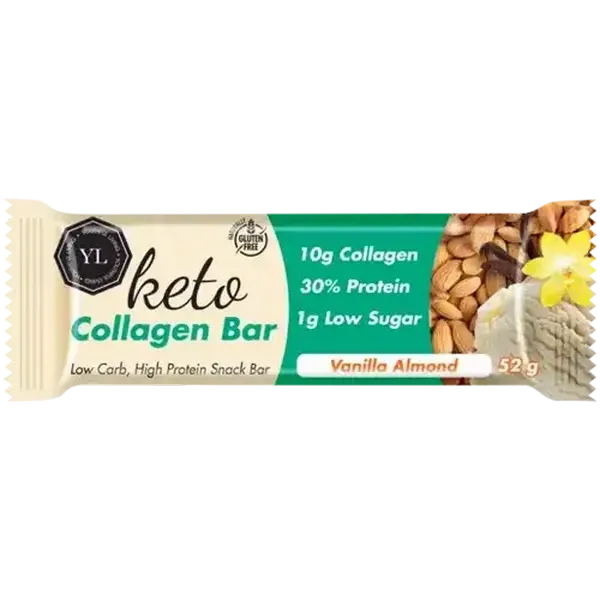 Youthful Living Vanilla Almond Collagen Bar 52g