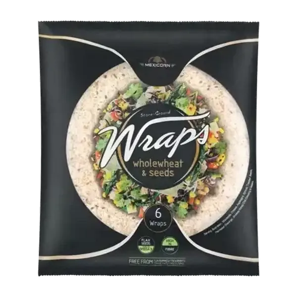 Mexicorn Wholewheat & Seeds Wraps 6 Pack