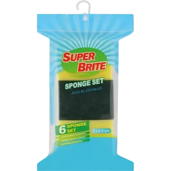 Super Brite Sponge Set 6-Pack