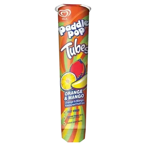 Ola Paddle Pop Orange & Mango Flavoured Fruit Ice Tube 90ml