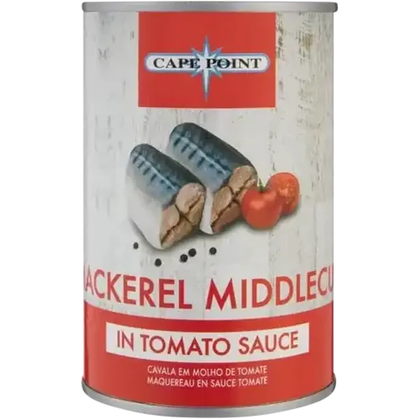 Cape Point Mackerel Middlecut in Tomato Sauce 400g