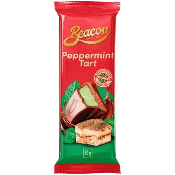 Beacon Peppermint Tart Chocolate Slab 80g