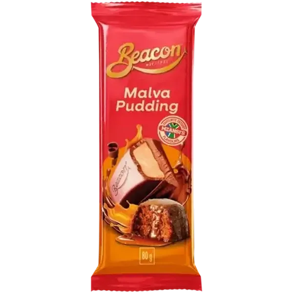 Beacon Malva Pudding Chocolate Slab 80g