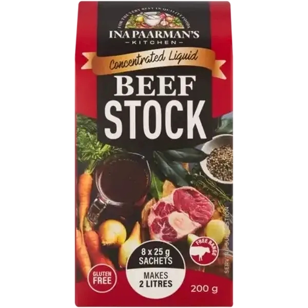 Ina Paarman's Kitchen Concentrated Liquid Beef Stock 8 x 25g