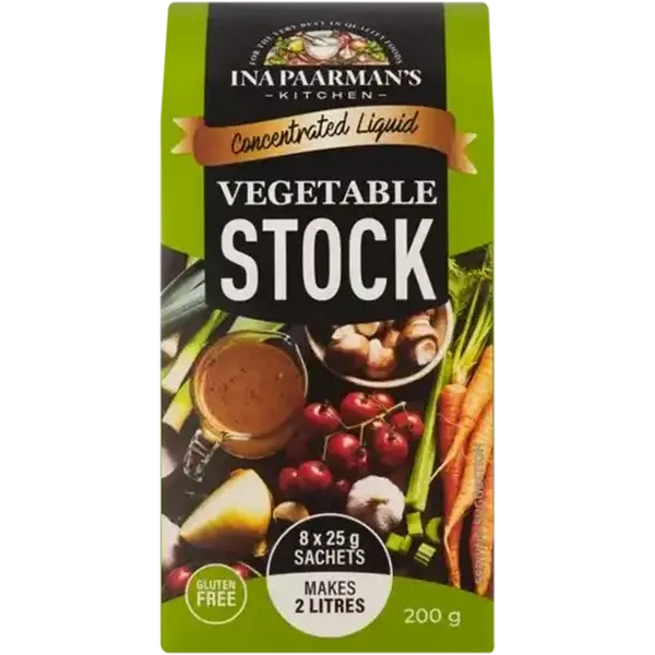 Ina Paarman's Kitchen Concentrated Liquid Vegetable Stock 8 x 25g