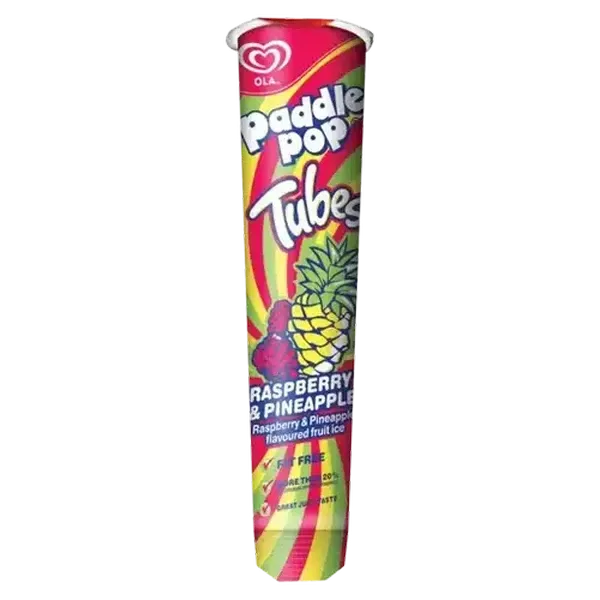 Ola Paddle Pop Pineapple & Raspberry Flavoured Fruit Ice Tube 90ml