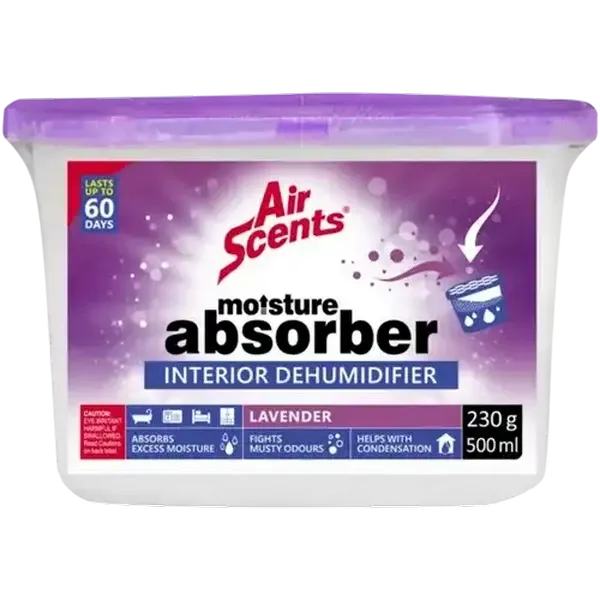 Air Scents Moisture Absorber Lavender Interior Dehumidifier 500ml