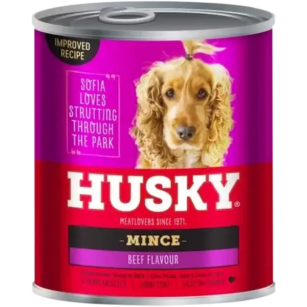 Husky Meatlovers Mince Beef Flavoured Dog Food 775g