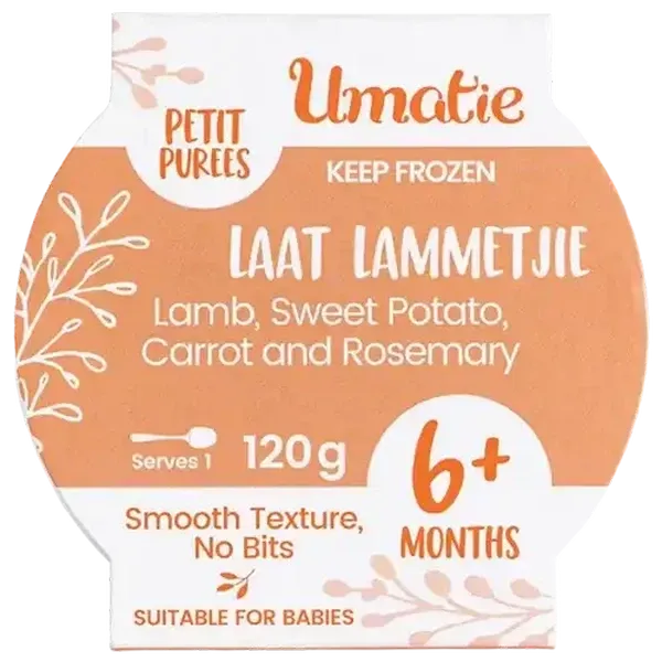 Umatie Frozen Petit Purees Laat Lammetjie Baby Food 6+ Months 120g