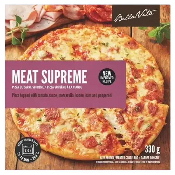 Bella Vita Frozen Meat Supreme Pizza 330g