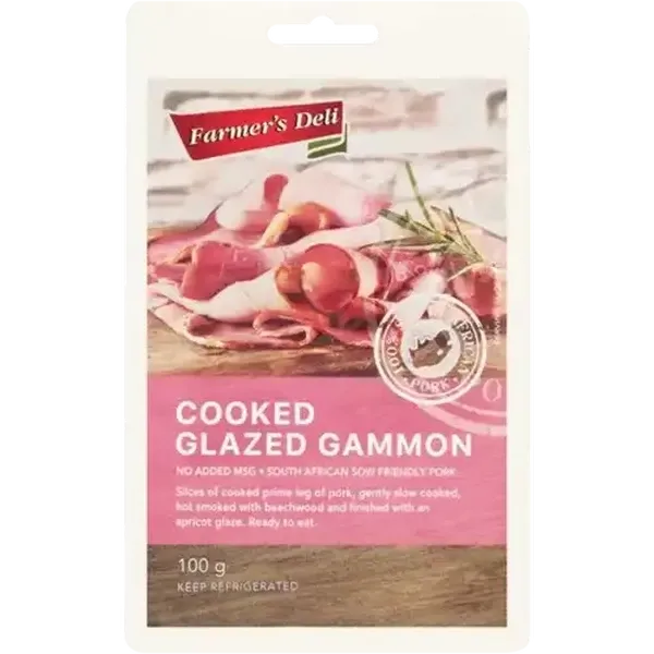 Farmer's Deli Cooked Glazed Gammon 100g