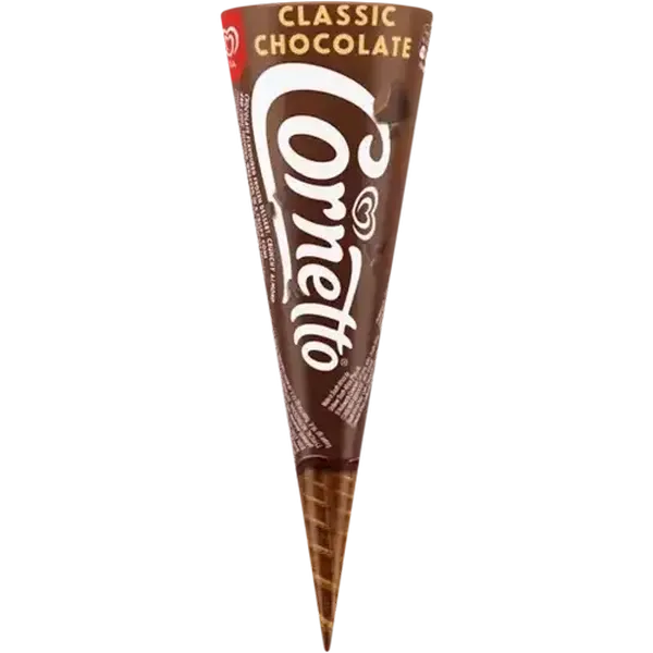 Ola Cornetto Classic Chocolate Flavoured Ice Cream Cone 120/110mlml