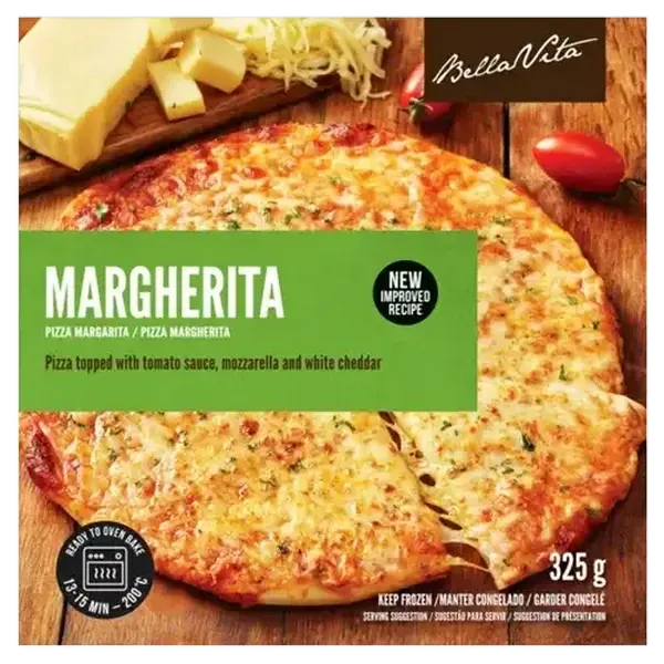 Bella Vita Frozen Margherita Pizza 325g
