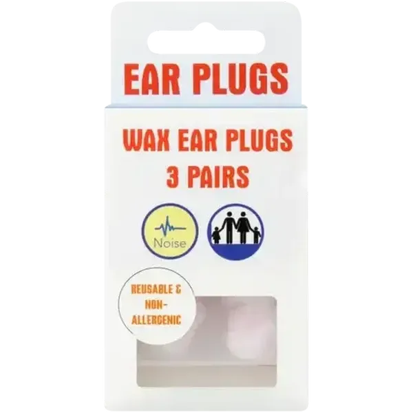 Econo Wax Earplugs 3 Pack