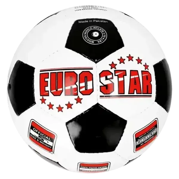 Euro Star Leather Soccer Ball