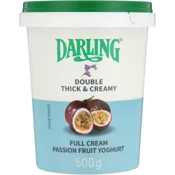 Darling Passion Fruit Flavoured Full Cream Yoghurt 500g