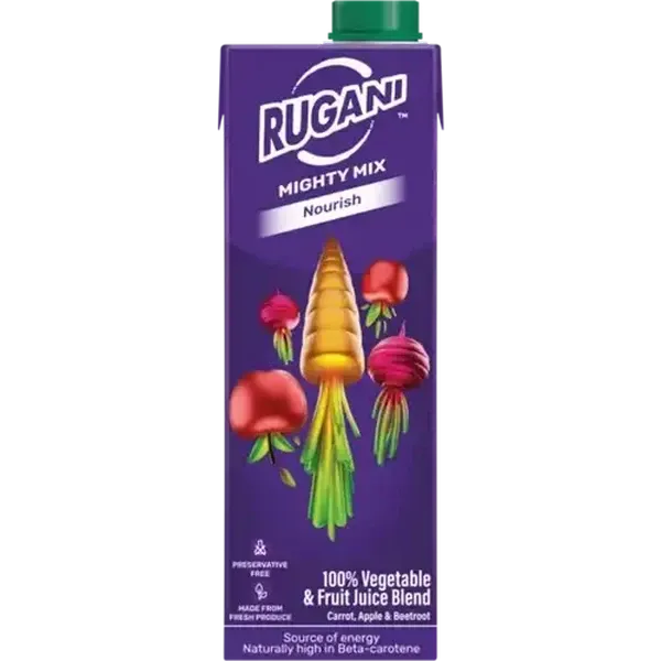 Rugani Mighty Mix 100% Vegetable & Fruit Juice Blend 750ml