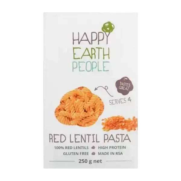 Happy Earth People Gluten Free Red Lentil Pasta 250g