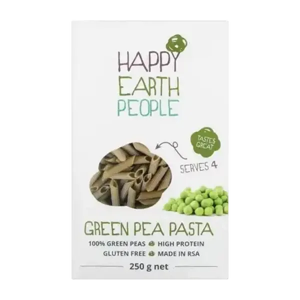 Happy Earth People Gluten Free Green Pea Pasta 250g