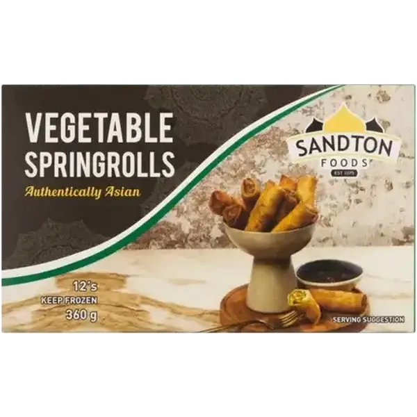 Sandton Foods Frozen Vegetable Springrolls 12 Pack