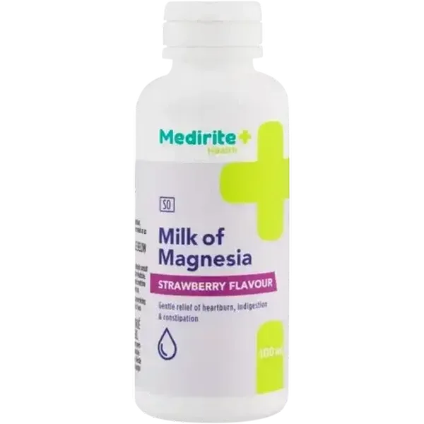 Medirite Pharmacy Strawberry Flavoured Anti Acid Magnesium Milk 100ml