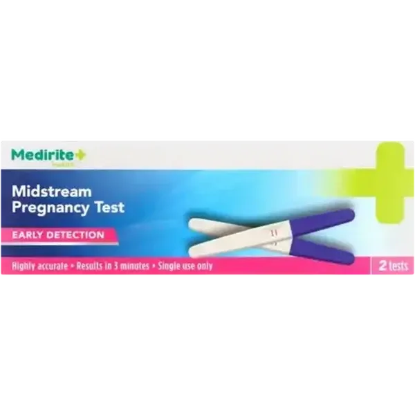 Medirite Midstream Pregnancy Test 2 Pack