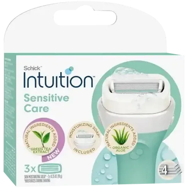 Schick Intuition Sensitive Care Blades 3 Pack