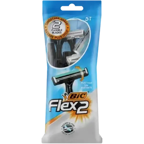BIC Flex 2 Men's Disposable Razors 5 Pack