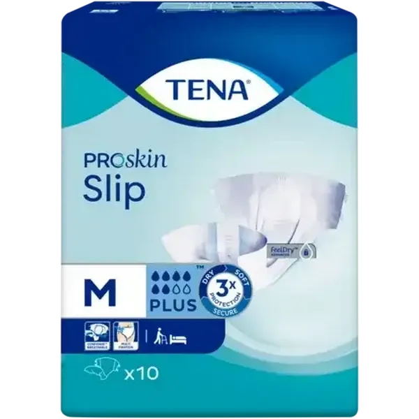 TENA ProSkin Plus Medium Adult Slip Diaper 10 Pack