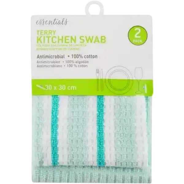 Essentials Anti-bacterial Swab Set 2-Pack (Colour May Vary)