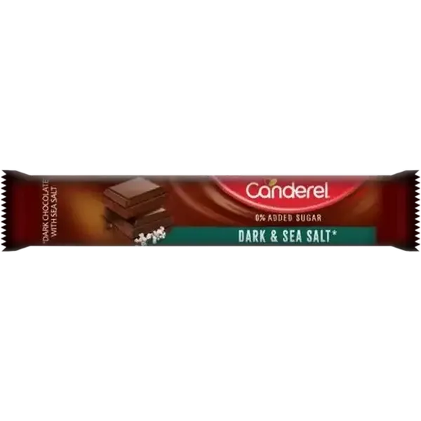 Canderel Dark & Sea Salt Chocolate Bar 30g