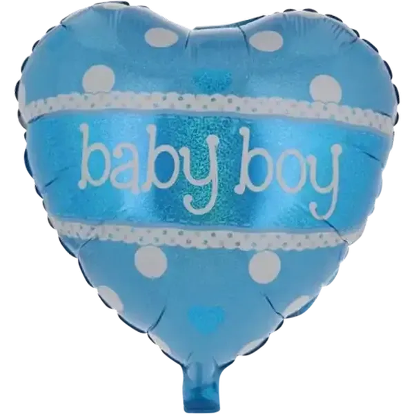 Oaktree UK Baby Boy Heart Foil Balloon 45.7cm