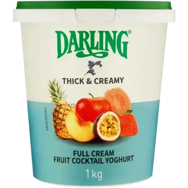 Darling Thick & Creamy Fruit Cocktail Full Cream Yoghurt 1kg