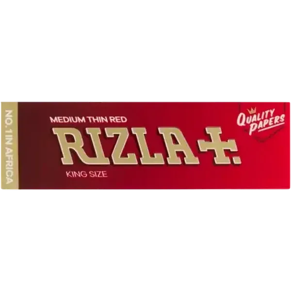 Rizla+ Kingsize Medium Thin Red Cigarette Paper 32-Pack (Non-Refundable. Non-Returnable.)