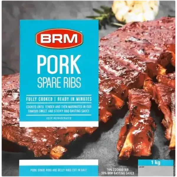 BRM Pork Belly Spare Ribs 1kg