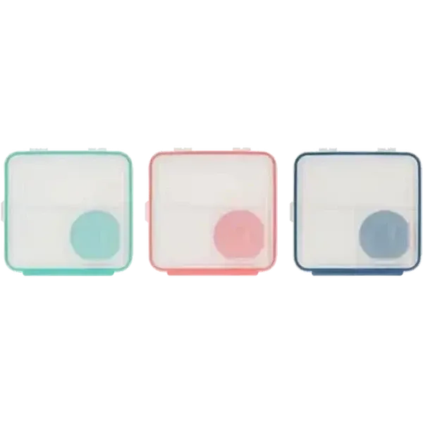 TPR Clip Lunch Box & Yoghurt Pot Set 2 Piece (Colour May Vary)