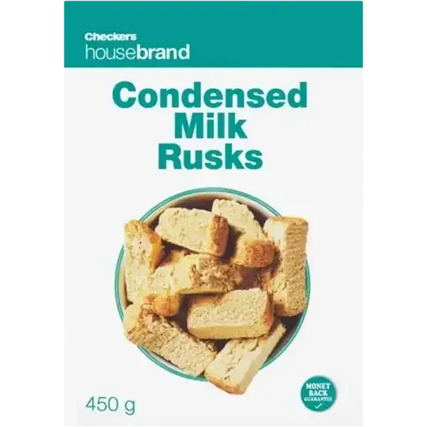 Checkers Housebrand Condensed Milk Rusks 450g