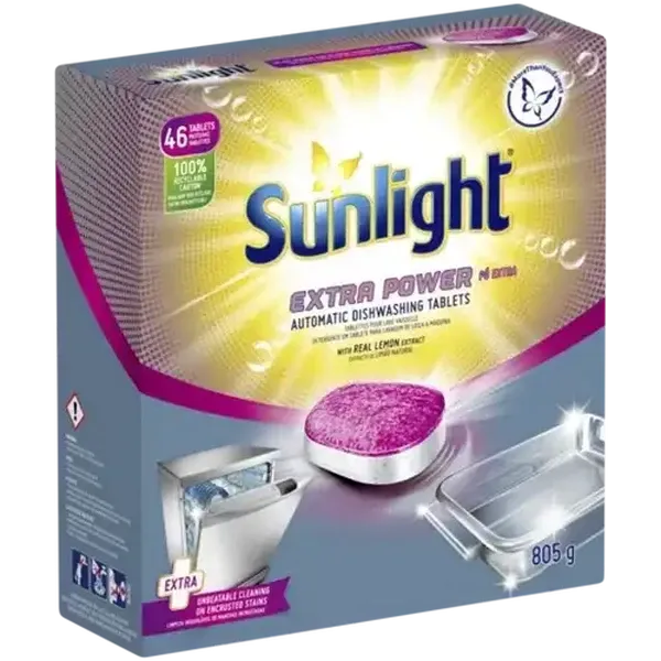 Sunlight Extra Power Automatic Dishwashing Tablets 46 x 17.5g